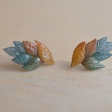 落葉知秋  純銀耳環/耳夾