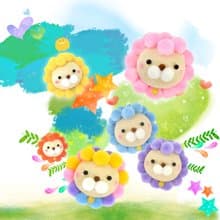 【成品訂製】手工贈禮。暖心太陽獅 鑰匙圈 掛飾 彩虹 交換禮物