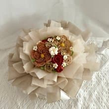 花束蛋糕奶茶色