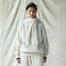 日系復古 棉針織圍巾 休閒圍脖