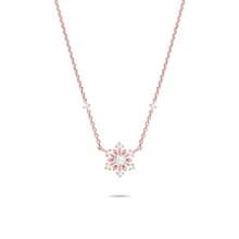 L'amour 閃爍雪花頸鏈 (玫瑰金)