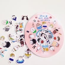 蛋定星球 割型貼紙25入 (粉紅)