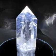 三山。柱 一圖一物 擺件 精品 療癒 l 藍針柱 白幽靈山 爆彩 l
