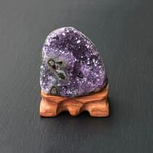 招財開運-天然原礦異象財眼紫晶鎮共生黑碧璽   紫水晶 快速出貨