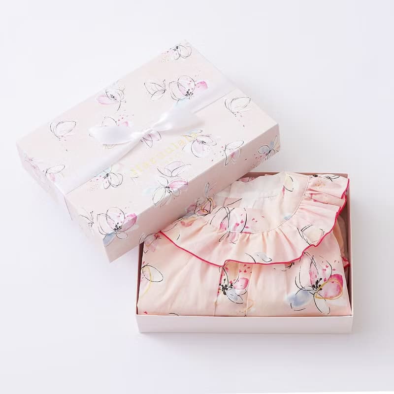 日本Haruulala【粉色童話 女童洋裝禮盒】有機棉 1至3歲  夏天