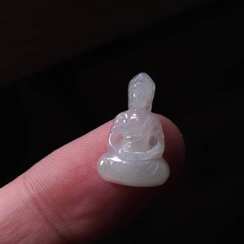 冰種翡翠觀音菩薩項鍊 | 天然緬甸玉翡翠A貨 | 送禮
