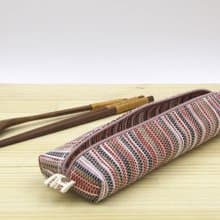 【紙布家】紙線編織 大餐具袋 波紋紅