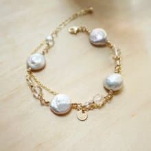 【清新|簡約氣質】隨形不規則|淡水珍珠手鏈|調節心脈|鎮定安神