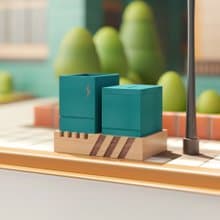 收納整線變電箱 / 實木製 筆筒 存錢筒