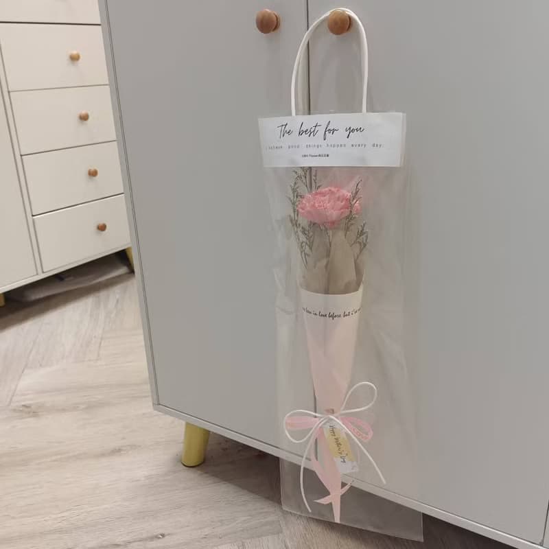 香氛索拉康乃馨單隻花束 /母親節花束/永生花/乾燥花束/花束