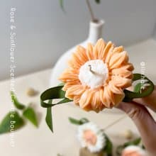 \ 母親節禮物推薦 / 向日葵 香薰蠟燭 單支花束 | 擴香石