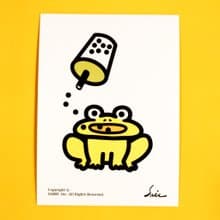 防水貼紙 機車貼紙 行李箱貼紙 青蛙 frog 安全帽貼紙 悠遊卡