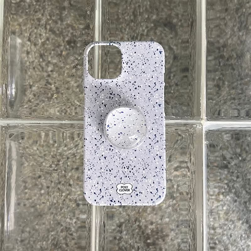 spotted hard iPhone Case (gray)