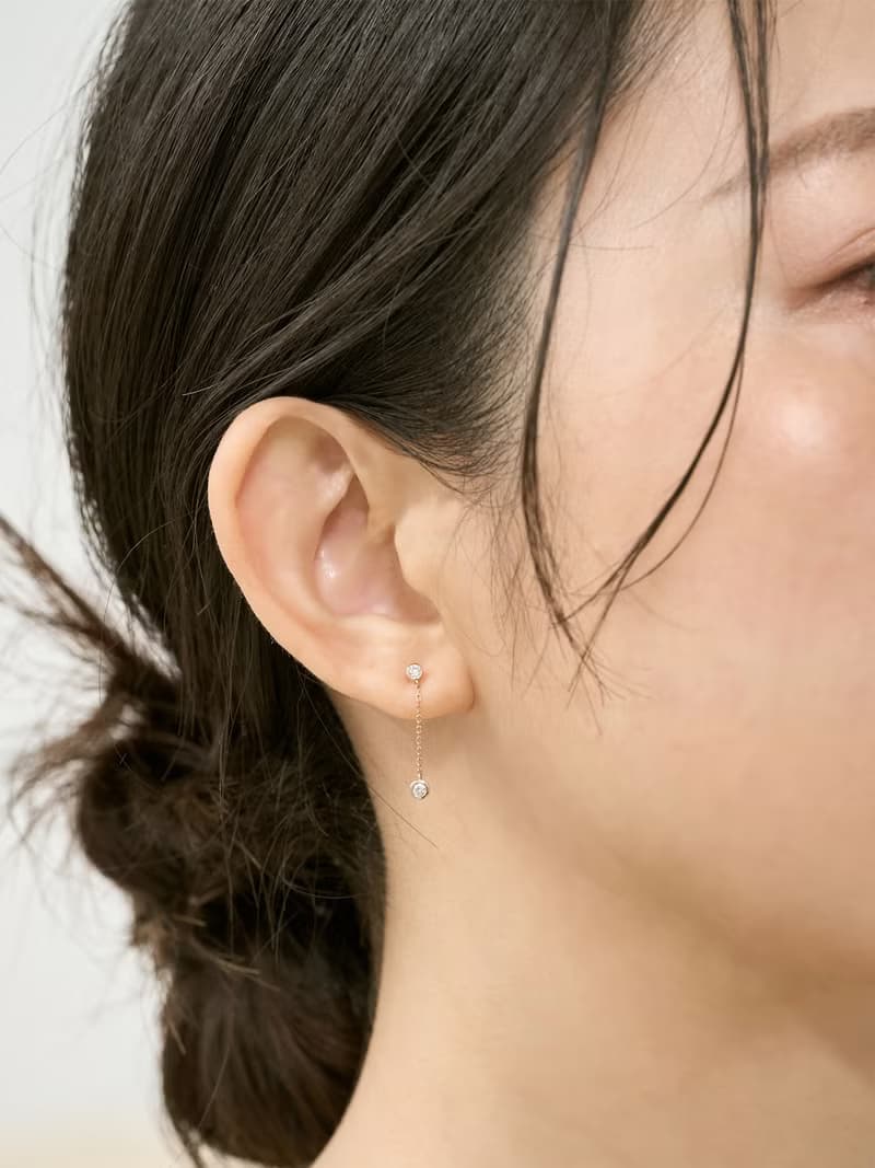 | FLEDGE搖曳耳環 | 18K金 鑽石輕珠寶//聖誕禮物