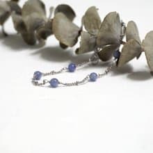 ll 坦桑石手工繞製細手鍊 ll 坦桑石 丹泉石 手鍊 手環 BR-00024