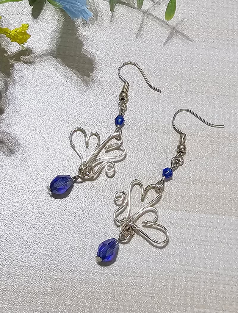 【葉綠舒手作】比翼成雙  /金屬線編織/節日/禮物/飾品/項鍊