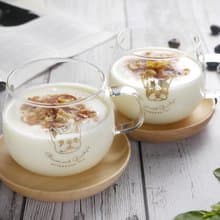 法鬥的燙金玻璃茶杯・2組入全套裝【冷/熱用】