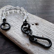 白水晶 多用途設計 - 鎖匙扣 | 手袋掛飾