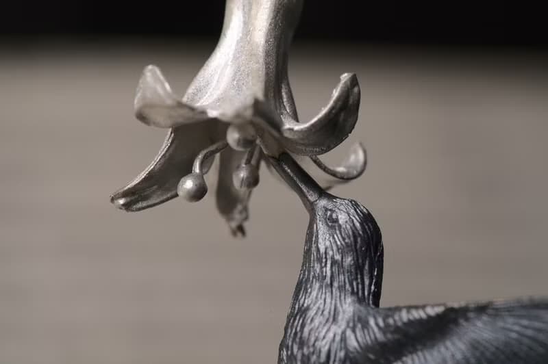 925純銀 鳥與花吊墜 (不包括銀鏈)