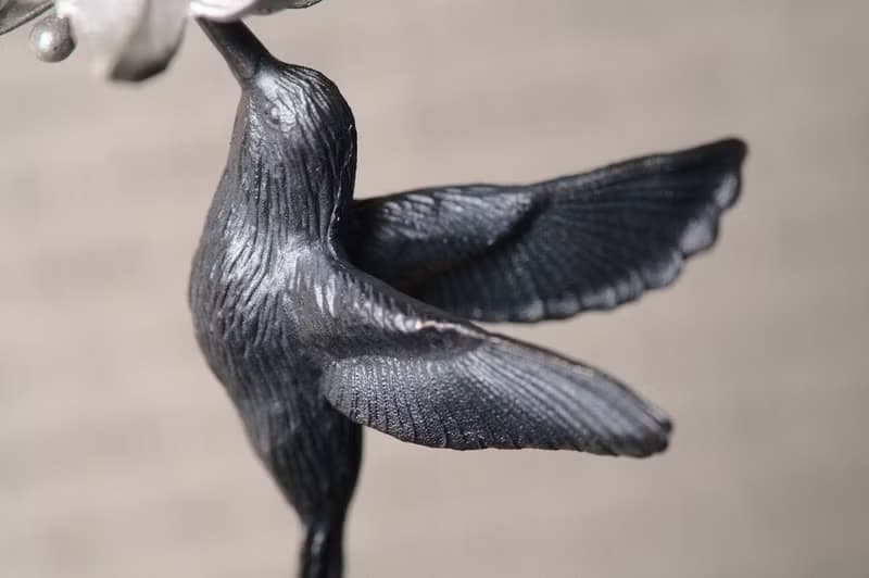 925純銀 鳥與花吊墜 (不包括銀鏈)