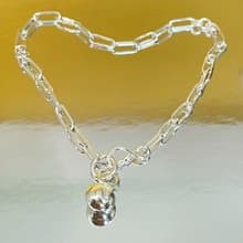 999純銀手鍊 手作銀飾 匠心打造 線寬3mm 長度可調