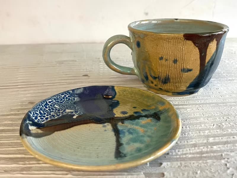 緣釉咖啡杯盤組(售完再製款)_陶器馬克杯