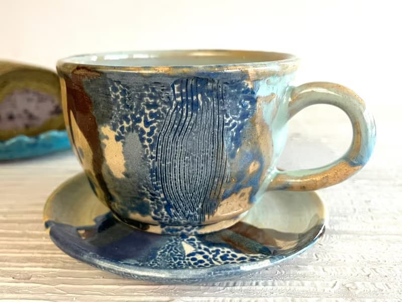 緣釉咖啡杯盤組(售完再製款)_陶器馬克杯