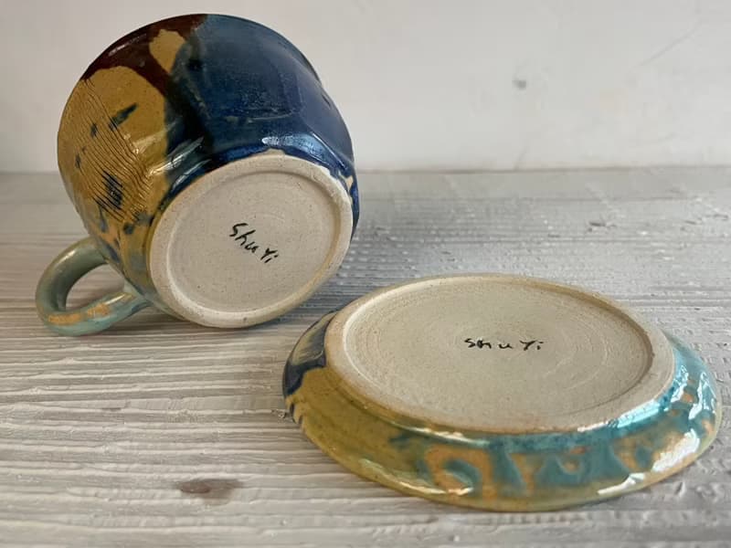 緣釉咖啡杯盤組(售完再製款)_陶器馬克杯