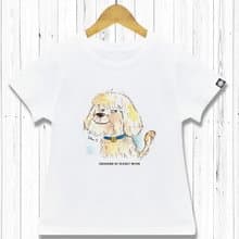 STATELYWORK 厭世生肖-狗-男女童裝白T恤