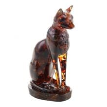 Amber sculpture Cat Bastet |Home Decor| Amber Souvenir Gift |Amber Cat Statuette