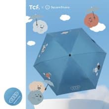 【方坊】TCF 大振豐洋傘聯名款 小閣樓 黑膠 防曬 抗UV 省力自動