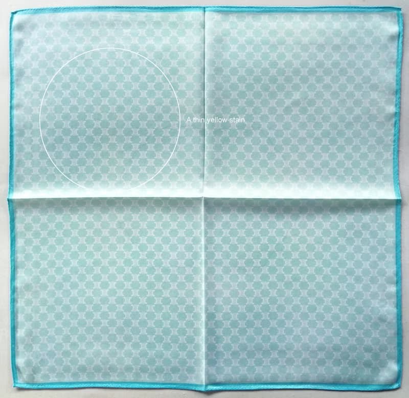 Celine Vintage Handkerchief Logo Monogram Blue 20 x 20 inches
