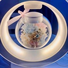 【自由選擇色系】日本高品質永生花/飄浮夜燈 音響/選擇專屬花色