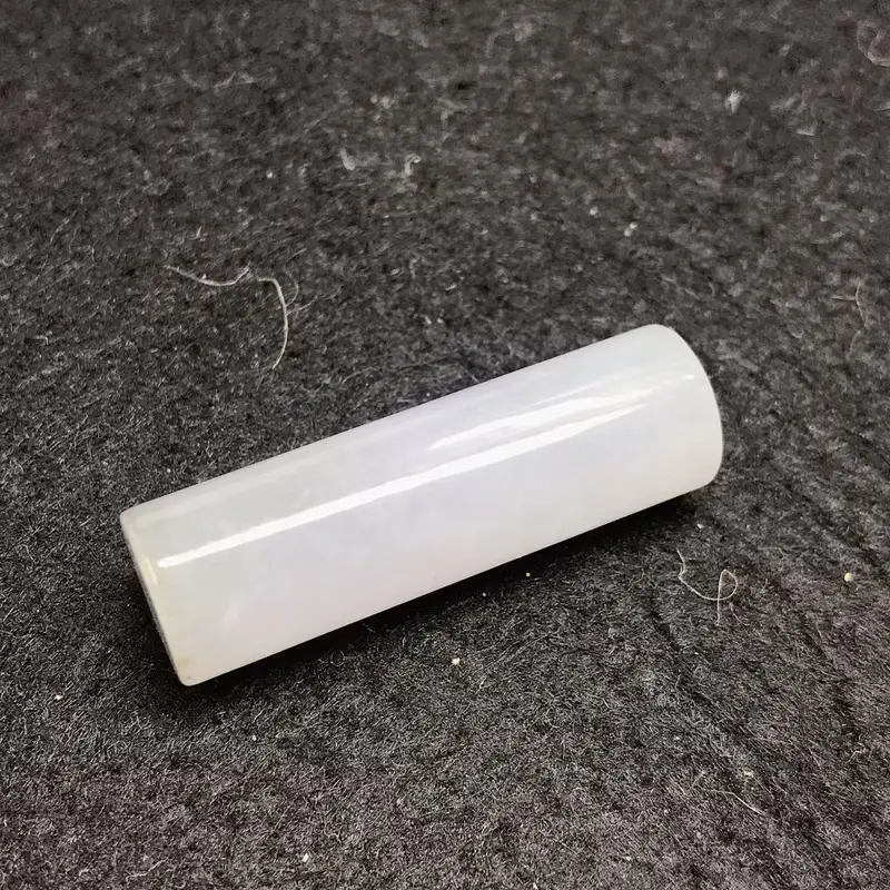 冰種淡紫翡翠圓玉印 | 天然緬甸玉A貨翡翠 | 送禮