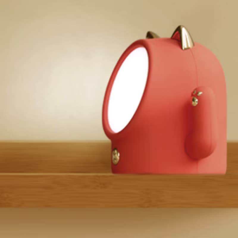 保庇BOBEE 招手招財貓小夜燈 招手發財貓夜燈 - 紅色