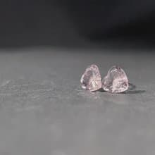 巴西天然水晶耳環耳釘 925純銀鍍18K金 | 天然水晶 | 送禮