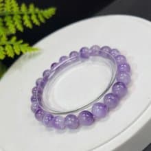 天然超七水晶手串8.5mm冰透紫色超級能量七水晶手錬療愈撫慰鼓舞