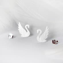 嫻雅天鵝 / 925純銀耳釘-給她的禮物