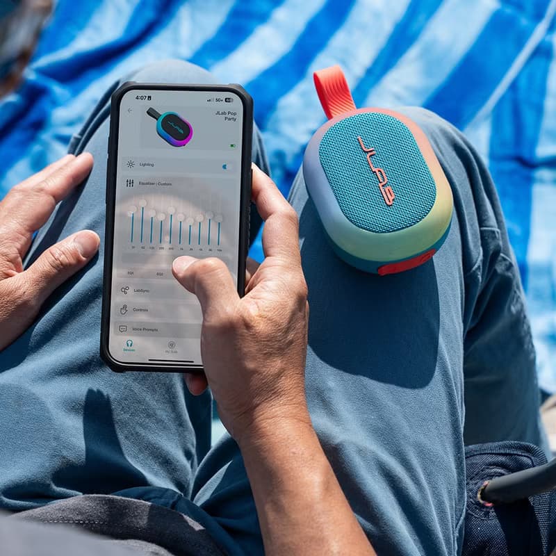 JLab Pop Party 無線藍牙喇叭 湖水藍
