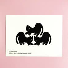 防水貼紙 戒定慧の三学貓 機車貼紙 行李箱貼紙 招財貓  安全帽貼