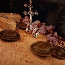【巴洛克系列】希臘莨夜/耳環/扣式/單隻