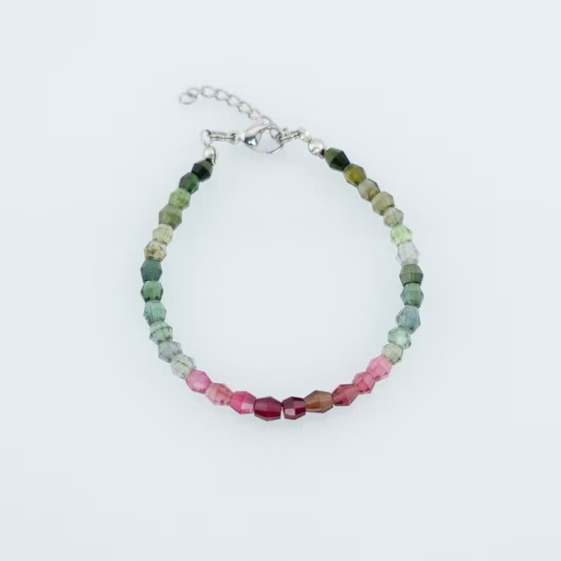 寶麗金珠寶-天然彩色碧璽手鍊