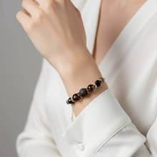 生命靈數8號 開運手鍊 | 黑髮晶×天然石 | 黑金能量與力量象徵