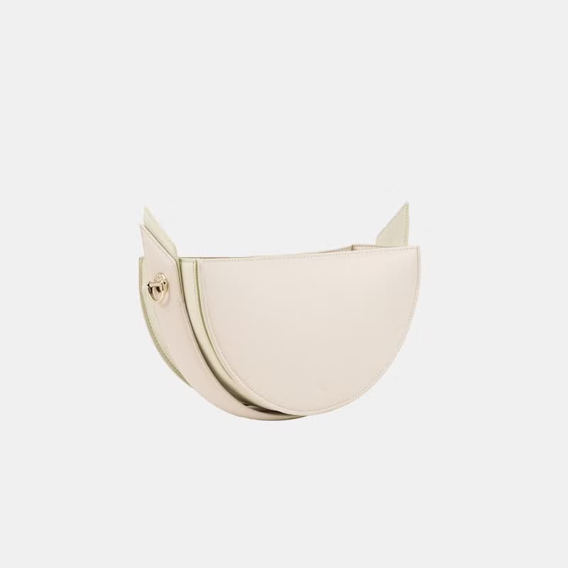 The ONE Corn Leather Bag 玉米基純素皮革手提包 米白色&淺綠色