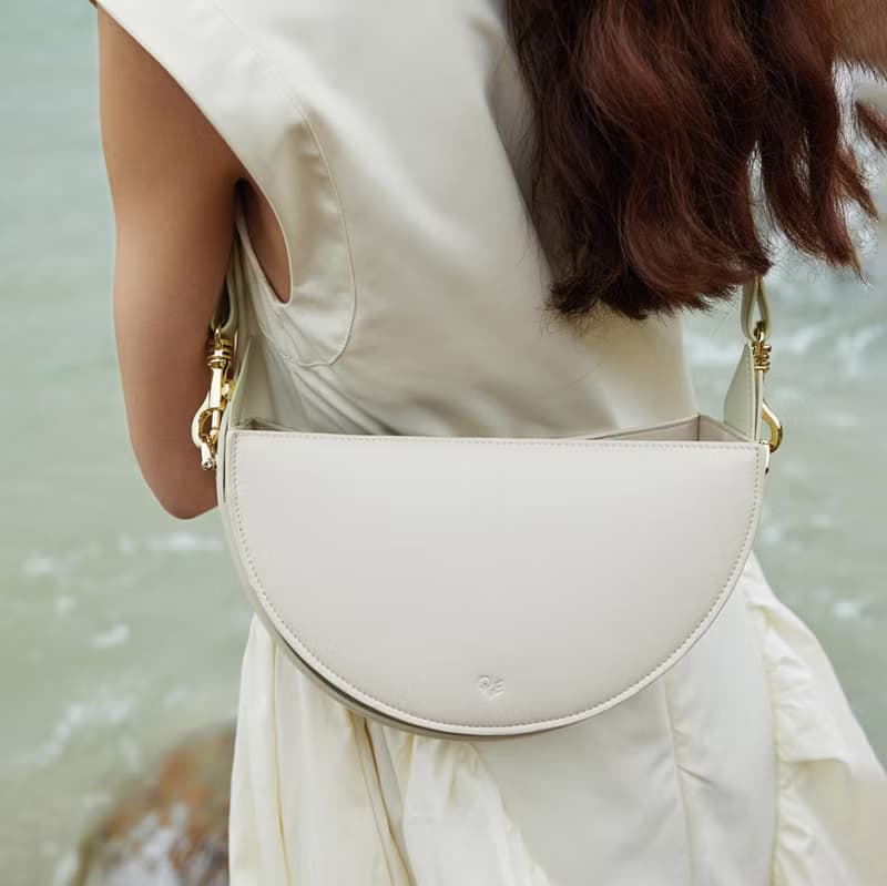 The ONE Corn Leather Bag 玉米基純素皮革手提包 米白色&淺綠色