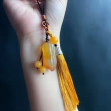 天然瑪瑙 花生 發生好事 Lucky up 包掛 吊飾 禮物 長輩禮