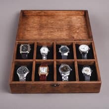 Personalized Watch Box for 4, 6, 8, 10 Watches - Custom Mens Jewelry Organizer
