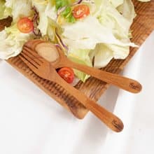 天然柚木叉子湯匙組-共兩款/木頭餐具/餐具/環保餐具/減塑/柚木