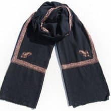 手織圍巾 編織圍巾 保暖毛毯 羊絨毯 刺繡毛毯 喀什米爾Cashmere/羊絨圍巾/純羊毛圍巾披巾/戒指絨披肩-刺繡花朵