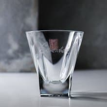270cc【義大利RCR水晶】藝術字體無鉛水晶威士忌杯